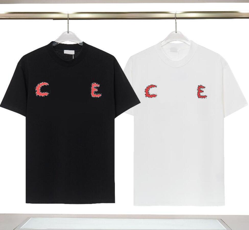 

Designer T Shirt for Men Women Tee Shirts with Letters Summer Hip Hop Tshirts Short Sleeved Tees Top Breathable Clothing Black White S-3XL