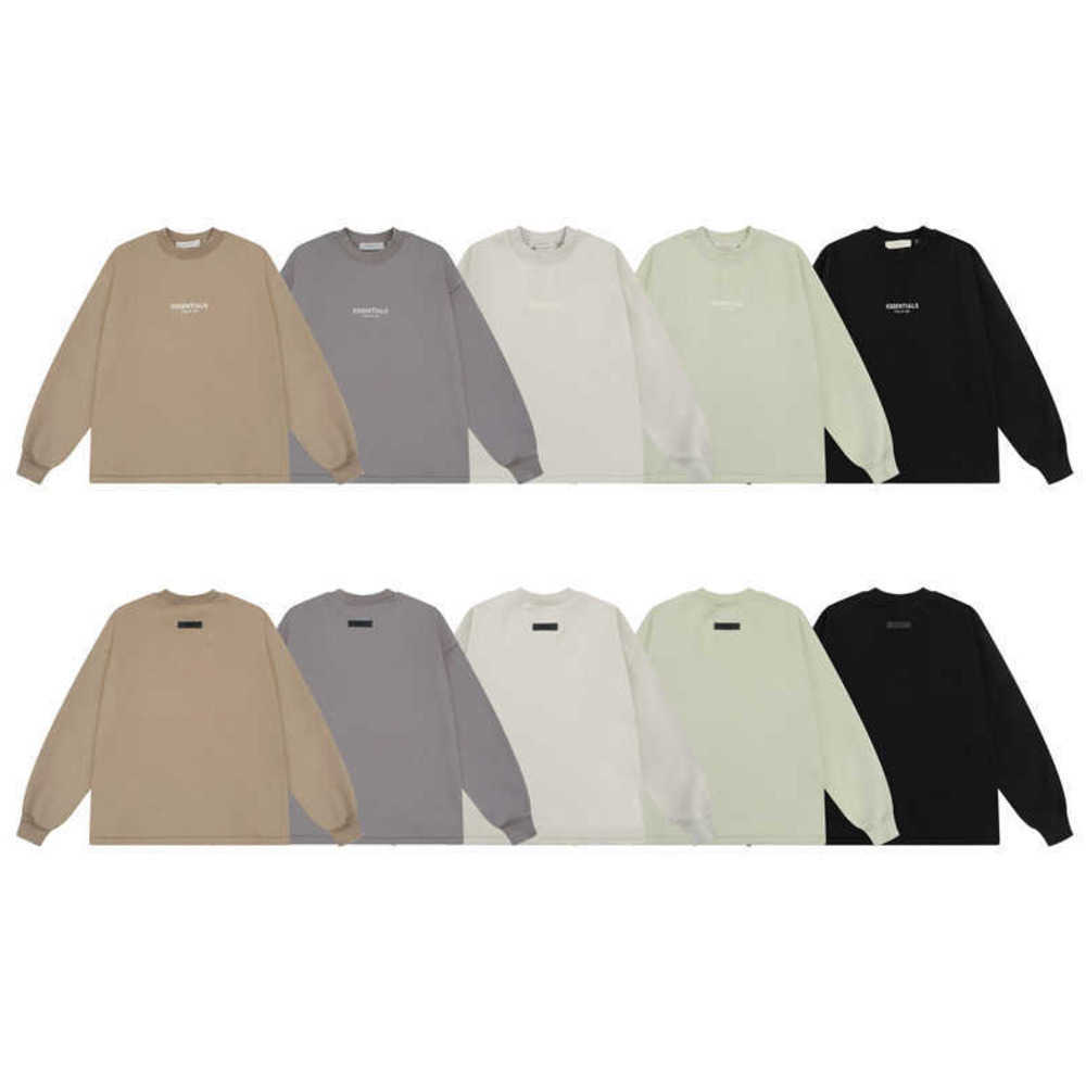 

ESS Hoodies ESSEN New Double Thread FOG Chest Letter Flocked High Street Round Neck Plush Sweater Mens Casual Top Womens hoody, Shipping fee