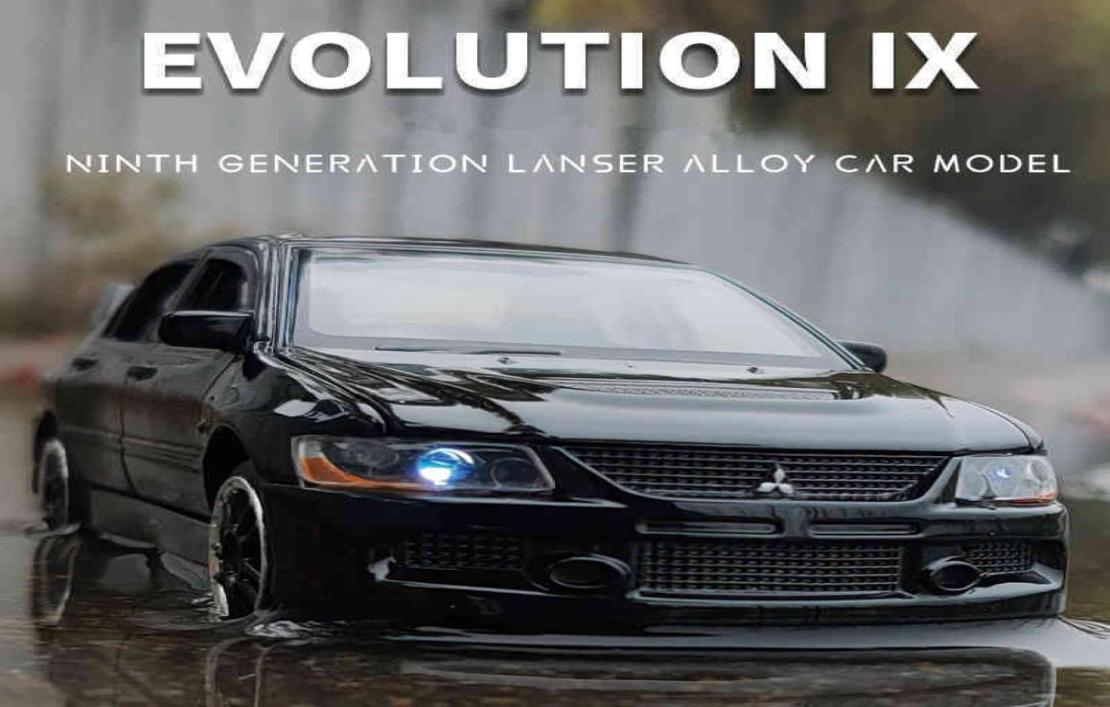 

Mitsubishi Lancer alloy racing model evolution IX 9 scale 132 die cast metal car toy car series children039s gifts5060108