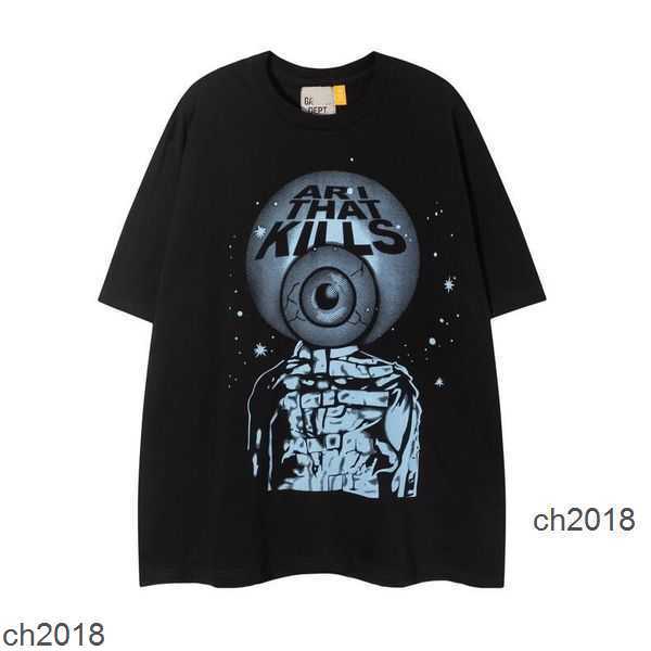 

2023 Men's T-shirts Designer Galleryes depts Shirt Alphabet Print Trendy Trend Basic Casual Fashion Loose Short T-shirt Half Sleeve TeeS LO7N, 22