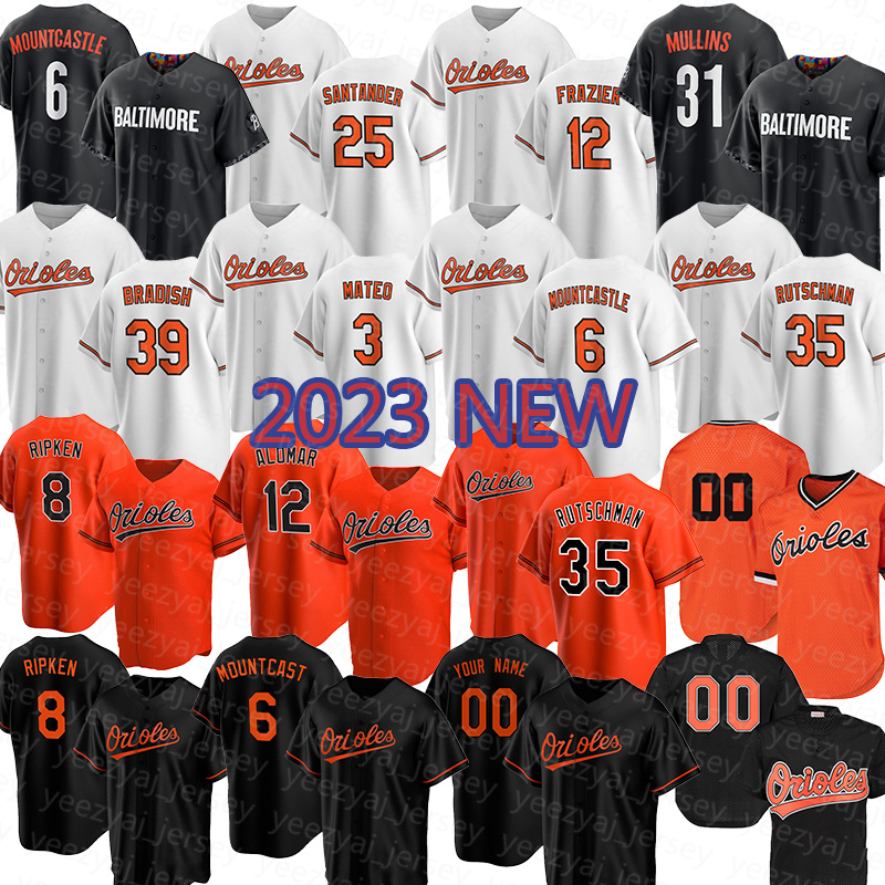 

Baseball Jerseys Wear 2023 New 3 Jorge Mateo 6 Ryan Mountcastle 39 Kyle Bradish Orioles Adley Rutschman Anthony Santander Adam Frazier Gunnar Henderson, No name-(jinying)retro