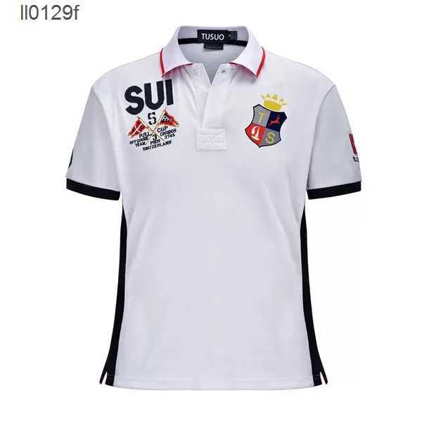

New Summer Short Sleeve Polos Shirt T-shirt Left Chest Large Horse Embroidery Pure Cotton Loose Men's Top s-5XL GD1T, Pic ture23