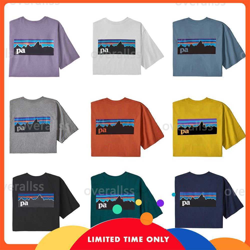 

Mens T-shirts Luxurys Patagonias T-shirt American Retro Outdoor Bata Back Sunset Printing Fast Drying Cotton Couple Xtci, 13