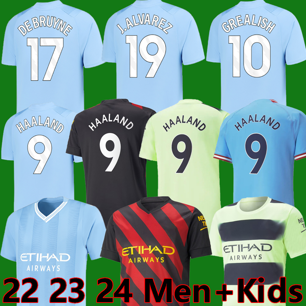 

22 23 24 City HAALAND SOCCER JERSEYS GREALISH MAHREZ MANS CITIES DE BRUYNE FODEN football tops shirt kids kit sets J.Alvarez MANCHESTERS 2023 Special Edition, 23 24 home