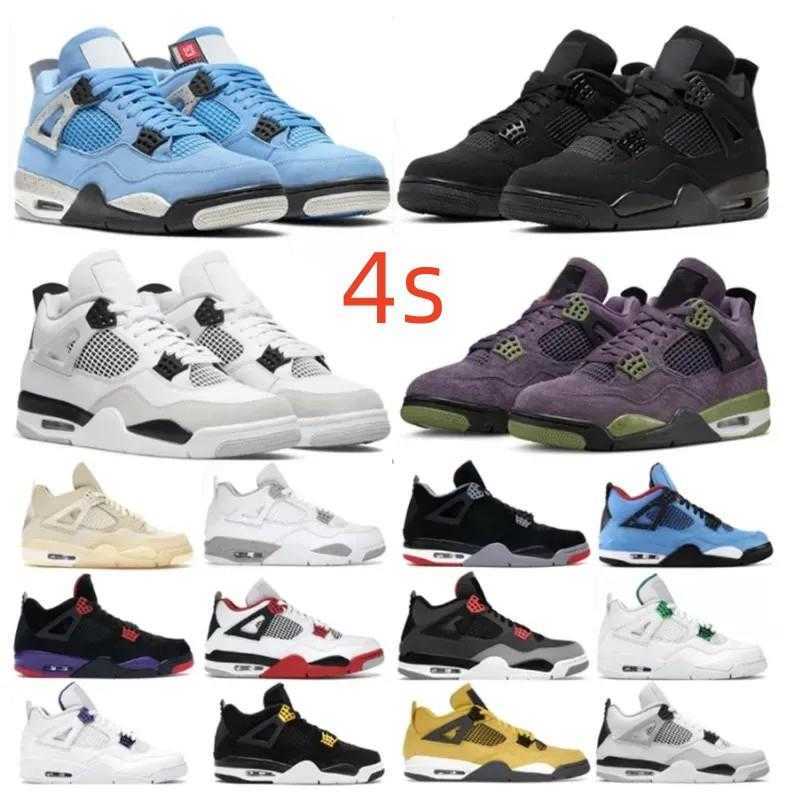

Designer Basketball 4s Shoes Jumpman 4 Retro Violet Oremens Seafoam Black Canvas University Blue White Oreo Messy Room Zen Master Midnight Navy Neon Jordens 4 Sports, 029