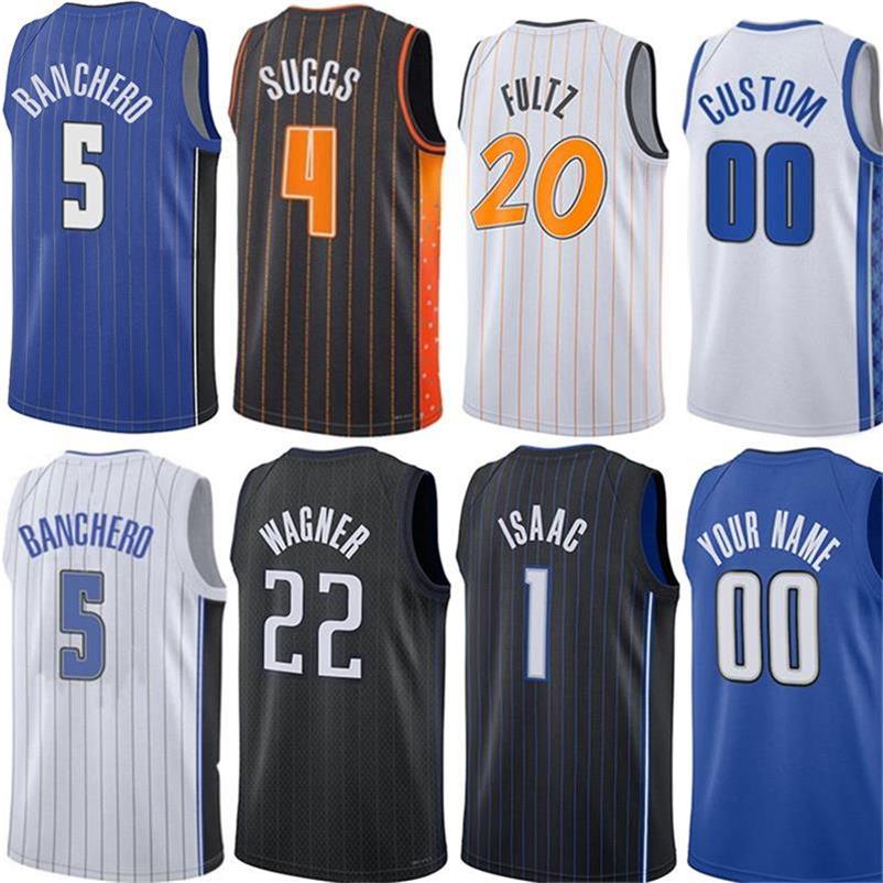 

Paolo Banchero Markelle Fultz Basketball Jerseys Bol Franz Wagner Wendell Carter jr Cole Anthony Jonathan Isaac Jalen Suggs Gary Harris Men Custom Jersey, Color 7
