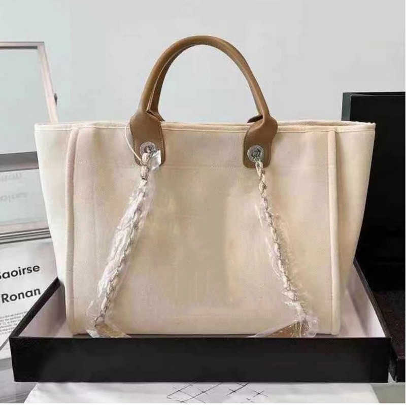 

New Designer bags Handbags Tote bag chael Chain Bags Beach Women Luxury Fashion Knitting Purse Shoulder Large capacity Canvas Shopping bag, 01