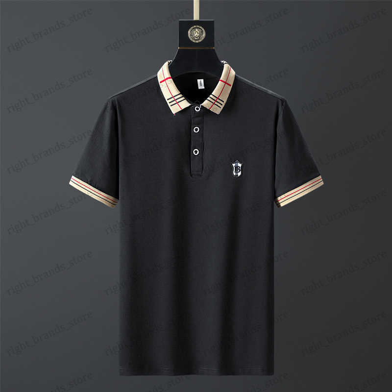 

Men' Polos 100% Cotton Breathable Brand Polo Shirts Men' Clothing Summer Tops Short Sleeve Casual Cotton Luxury Quality Fashion Clothes T230523, Black