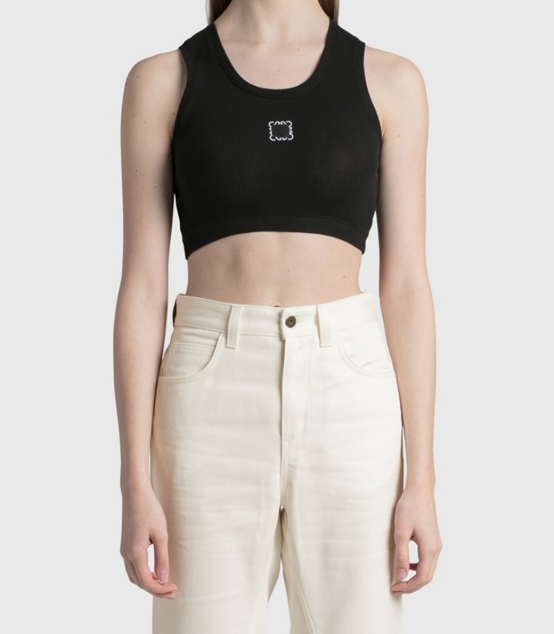 

Women' Tanks & Camis Designer Embroidered Short Tank Tops/Suspenders/Tops, Black
