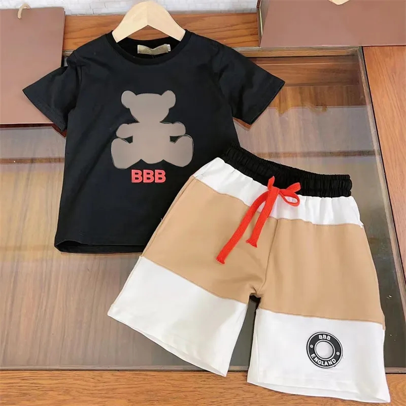 

Designer Baby Boys Clothes Sets Fashion Letter Tops Boys Summer Shirts Casual Short Sleeve Childrens Tshirt High Quality 2 Colors dhgate, Black