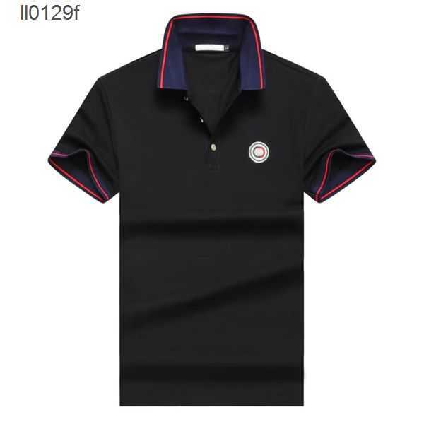 

designer mens polo shirt top luxury brand breathable quick drying short sleeve simple lapel button business casual versatile summer t various styles JNXD, 6-3