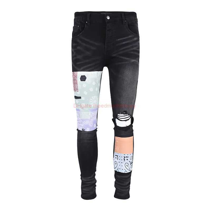 

Designer Clothing Amires Jeans Denim Pants Amies Store Trend Brand Jeans Men Distressed Ripped Skinny Motocycle Biker Rock Hip hop Pant Fashion Straight Trousers 18, Beige