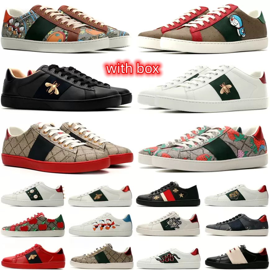 

Casual Shoes Luxury Designers ACE Sneakers Casual Dress Tennis Shoes Men Women Lace Up Classic White Leather Pattern Bottom Cat Tiger Print Sports Lover Trainers, Sky blue