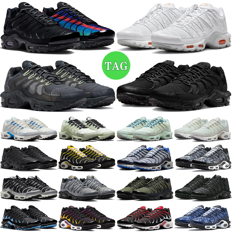 

tn terascape plus running shoes for men women tns Unity Utility Clean White Olive Black Yellow Reflective University Blue tns mens trainers outdoor sports sneakers, #28