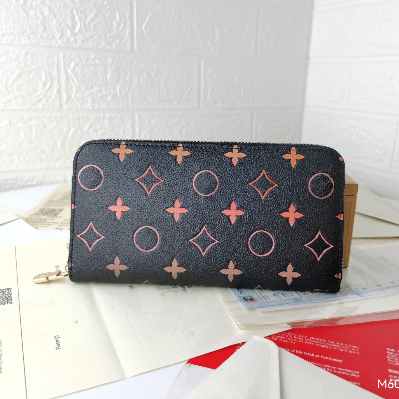 

624s ltiple Mens Women Luxurys Designers Wallets Gradient flowers Handbag Classic Flower Bag Ladies Travel Wallet Zippy Coin Purse With Box 60895 60017 63212, Multiple