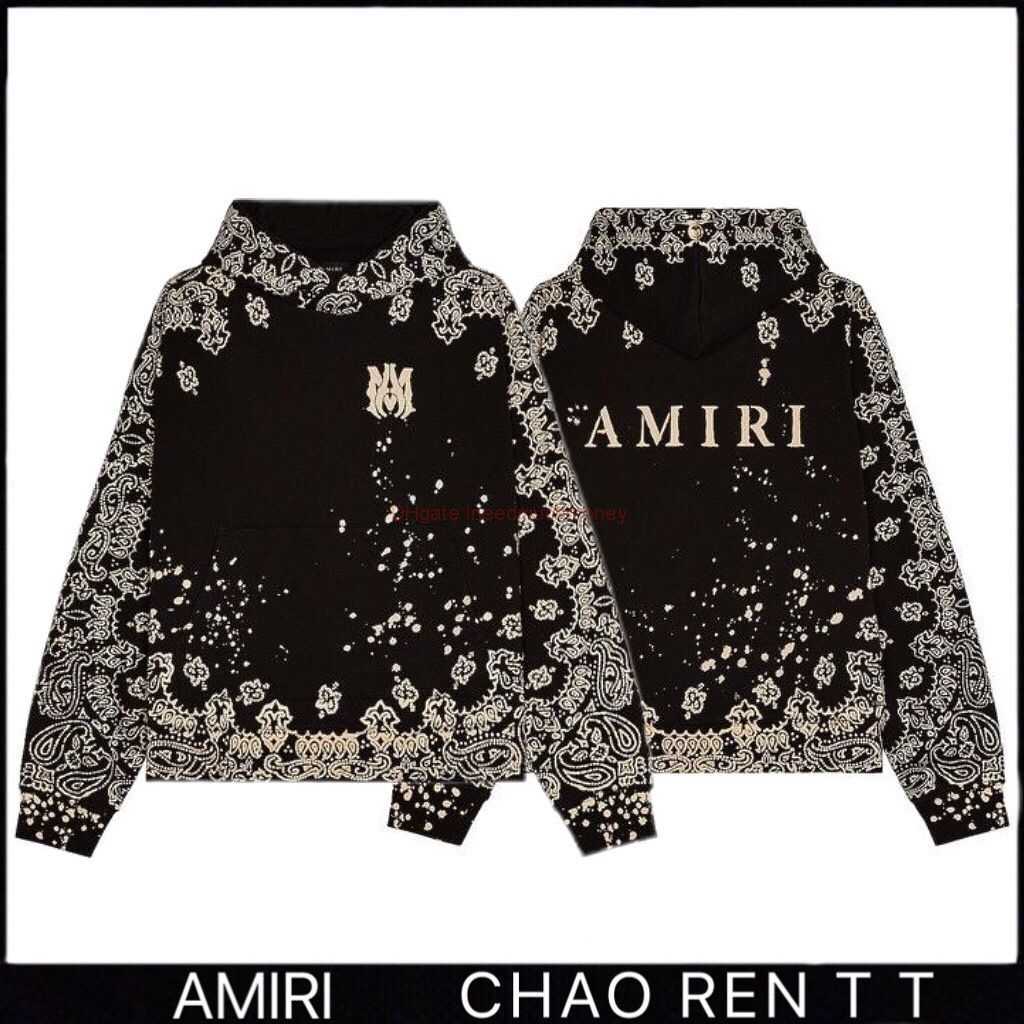 

Designer Clothing Mens Sweatshirts Amires Am Hoodies High Set Amies Winter Cashew Flower Allover Star Print Hoodie Long Sleeve Loose Hoodie Fashion Streetwear Luxu, Shipping fee