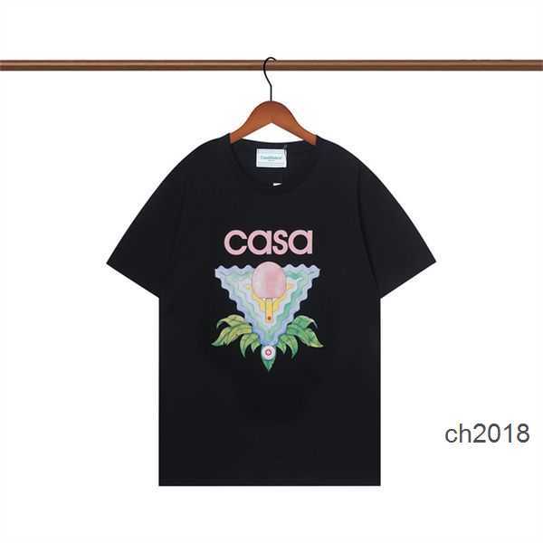 

Mens Womens Designer T shirt Printed Fashion man T-shirt Top Qualities Cotton Casual Tees Short Sleeve Luxury Hip Hop Streetwear Casablanc TShirts YN1V