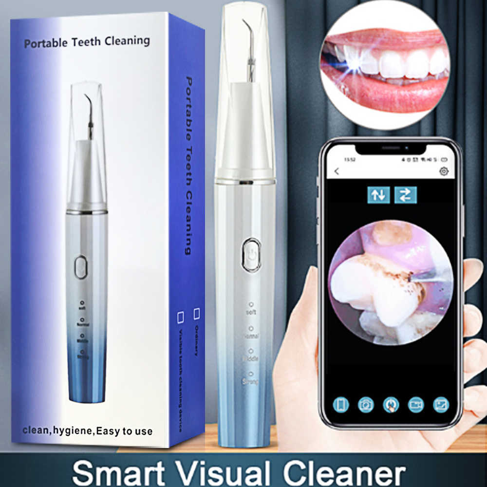 Oral Irrigators Visual Ultrasonic scalers Dental Remover for Whitening Teeth Electric Sonic Tooth Cleaner Removal Dental Products by Phone APP G2-image-868084633