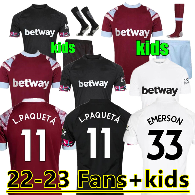 

2023 West Hams Soccer Jerseys 22 23 Fans Player Version ANDERSON UNITED RICE BOWEN ANTONIO P.FORNALS Football Shirt NOBLE FORNALS DAWSON Men kids Kits sock Full sets 66, Yellow