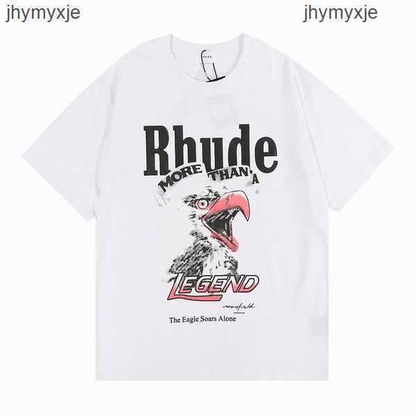 

Summer Mens T-Shirts Womens rhude Designers For Men tops Letter polos Embroidery tshirts Clothing Short Sleeved tshirt large Tees XYXP KMGW, 18