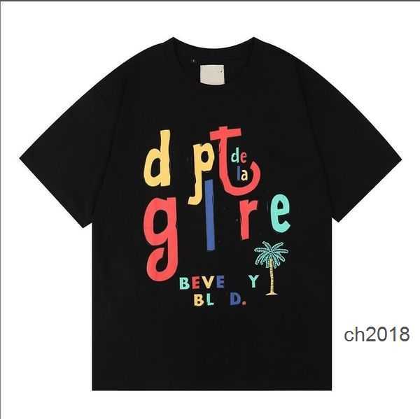 

2023 New Tees Galleryse Depts T Shirts Mens Womens Designer T-shirts Galleryes Cottons Tops Man S Casual Shirt Luxurys Clothing Street Shorts Sleeve Clothes C2XQ