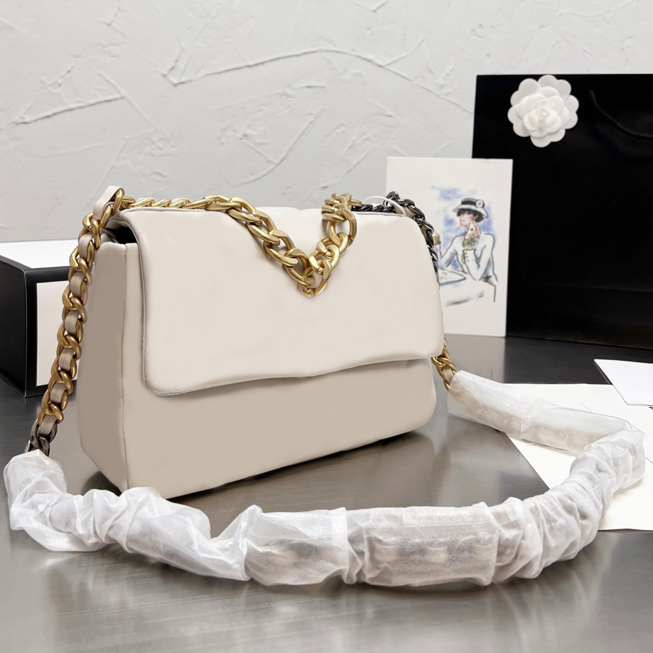 Stunning Shoulder Bags Luxurys designers Flap Fashion womens CrossBody Handbags wallets ladies Clutch Flowers Bag purse Totes Cross Body Handbag-image-868100996