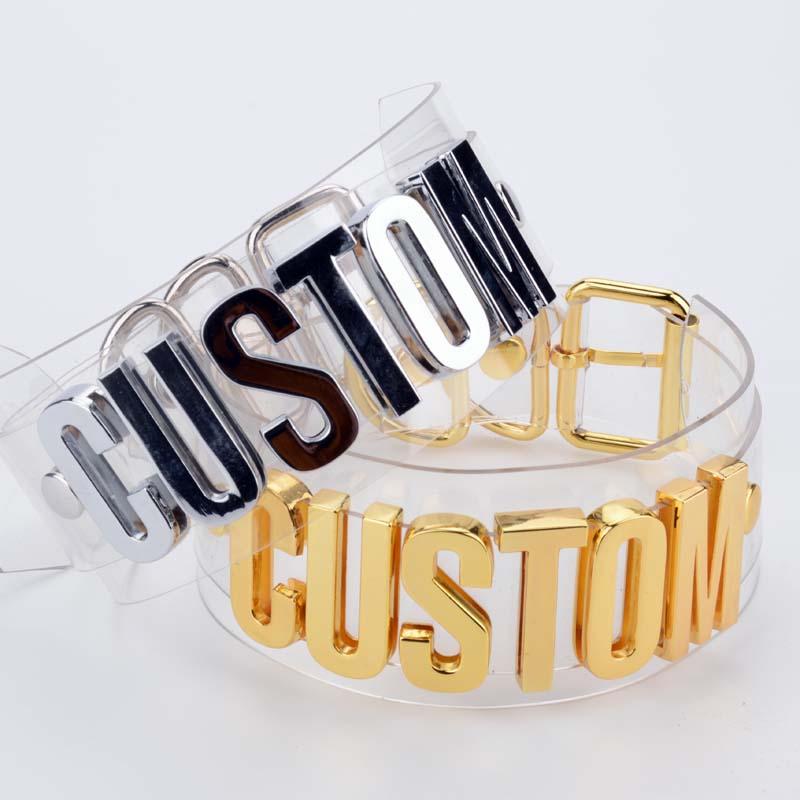 

Necklaces Handmade Personalised Gold Letter Choker Cosplay Oversized Choker Collar PVC Vinyl Name Collar Bondage Safe Word Name Necklace