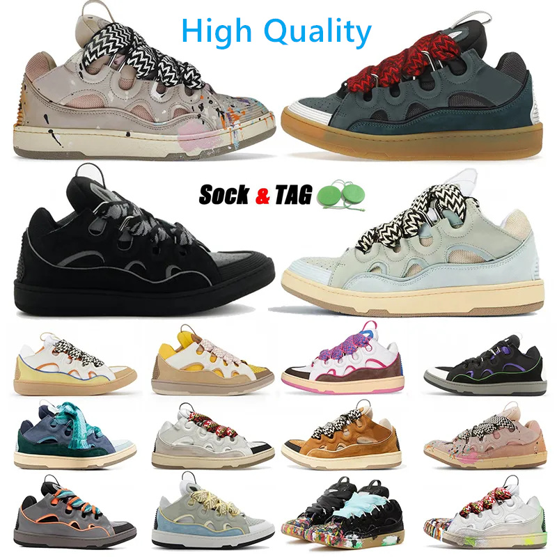 

Designer Mesh Woven Lace-up Casual Shoes Style 90s Extraordinary Sneaker Embossed Leather Curb Sneakers Mens Womens in nappa calfskin Shoe Rubber Platform sole, 17