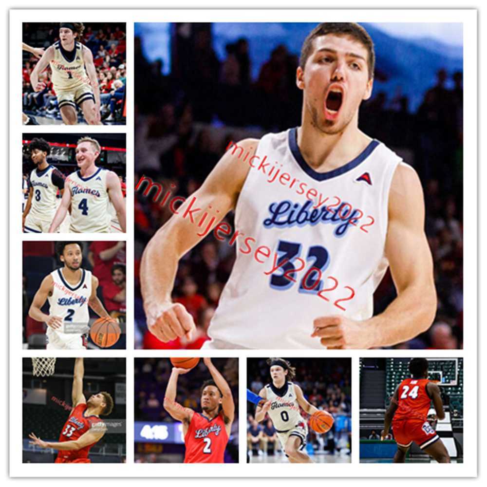 

Darius McGhee Jersey Mens Youth Liberty Flames Custom Stitched Basketball Jersey Colin Porter Brody Peebles Isiah Warfield Stephen Burggraf Jerseys, Maize