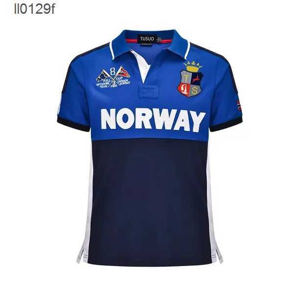 

New Summer Short Sleeve Polos Shirt T-shirt Left Chest Large Horse Embroidery Pure Cotton Loose Men's Top s-5XL ZID8, Pic ture5