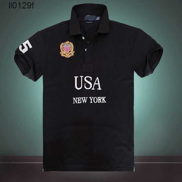 

2023S New Men' Cotton Polos Shirt Embroidery Short Sleeve T-shirt -5XL Q68C