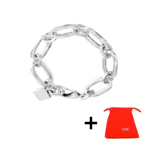 Bangle 2022 New Fit UNO DE 50 Fashion Electroplating 925 Silver Color 14k Gold Color Charm Silver Color Bracelet Niche Jewelry Gift