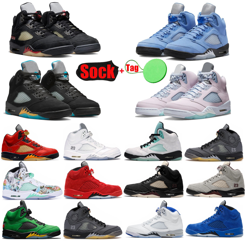 

Basketball Shoes Jumpman 5s Crimson Bliss Racer Blue Bull Red Suede Jade Horizon Sail Alternate Grape Mens Trainers Sports Sneakers, 33