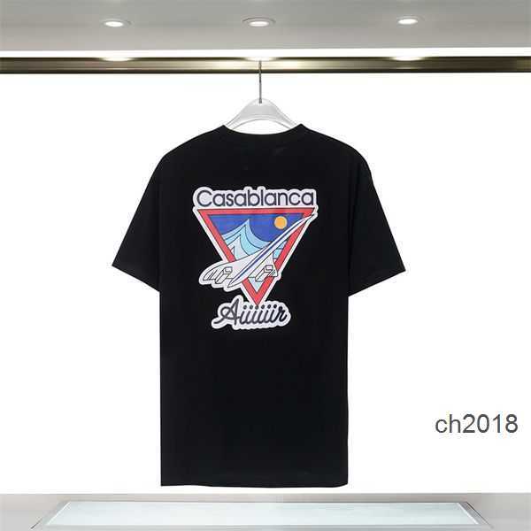 

Mens Womens Designer T shirt Printed Fashion man T-shirt Top Qualities Cotton Casual Tees Short Sleeve Luxury Hip Hop Streetwear Casablanc TShirts INZS