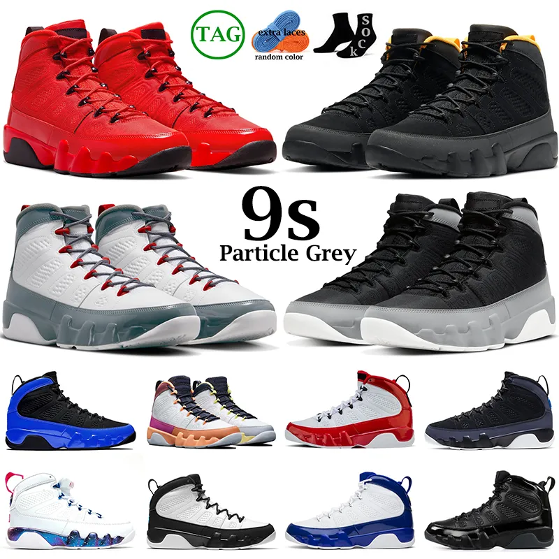 

Top Quality men basketball shoes 9s Particle Grey Chile Red jumpman 9 Change The World Pearl Blue University Gold Bred Patent mens outdoor sports trainers, 11