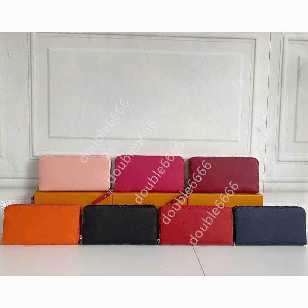 

Luxury Designer Zipper coin bag Unisex Business Wallets Women HandsBag Man Formal Wallet Fashion Classic Black Purse High Quality Embossing flower