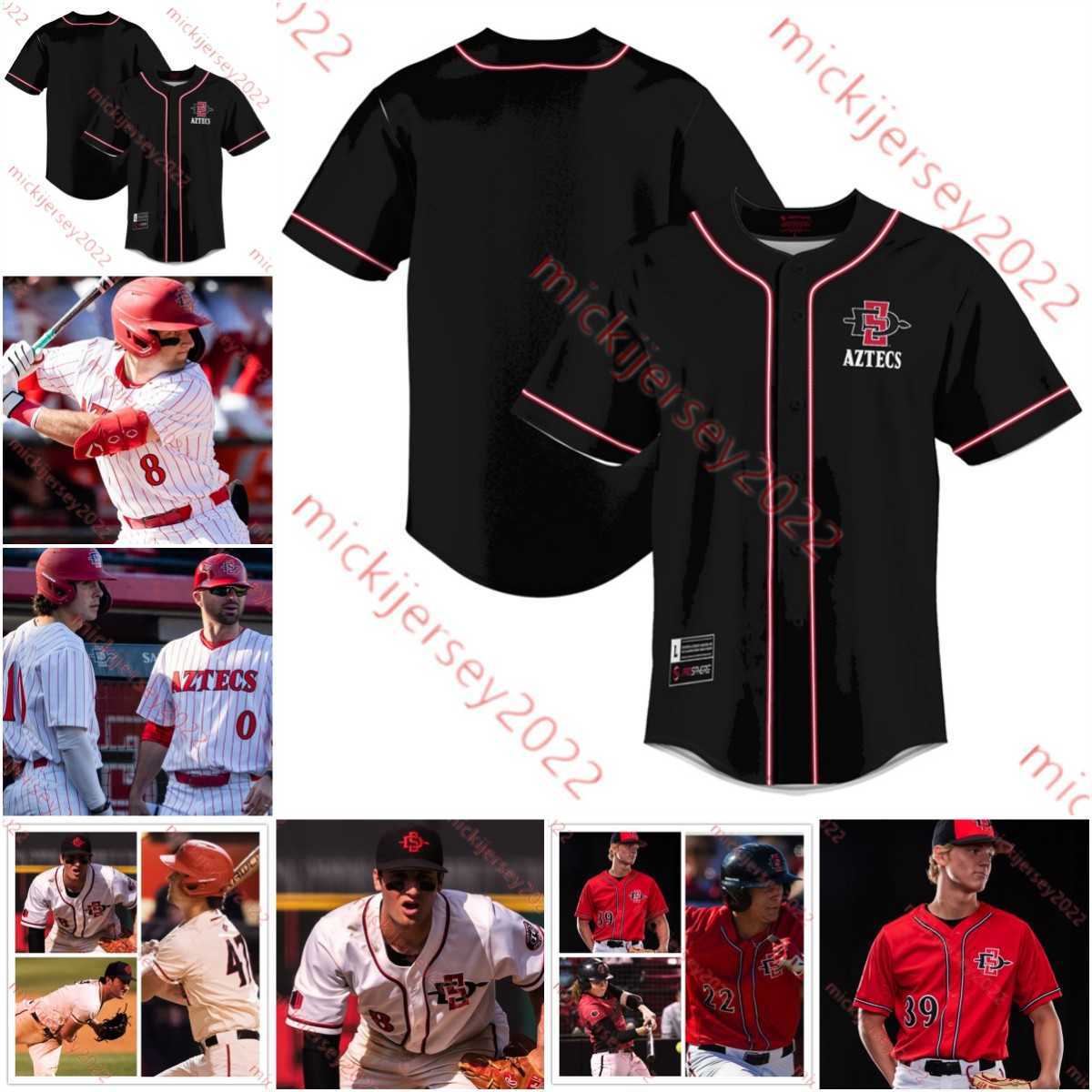 

Tony Gwynn San Diego State Aztecs Baseball Jersey TJ Fondtain Troy Melton Jacob Flores Chris Canada Kelena Sauer Ricky Tibbett Custom SDSU Jerseys, White pinstripe