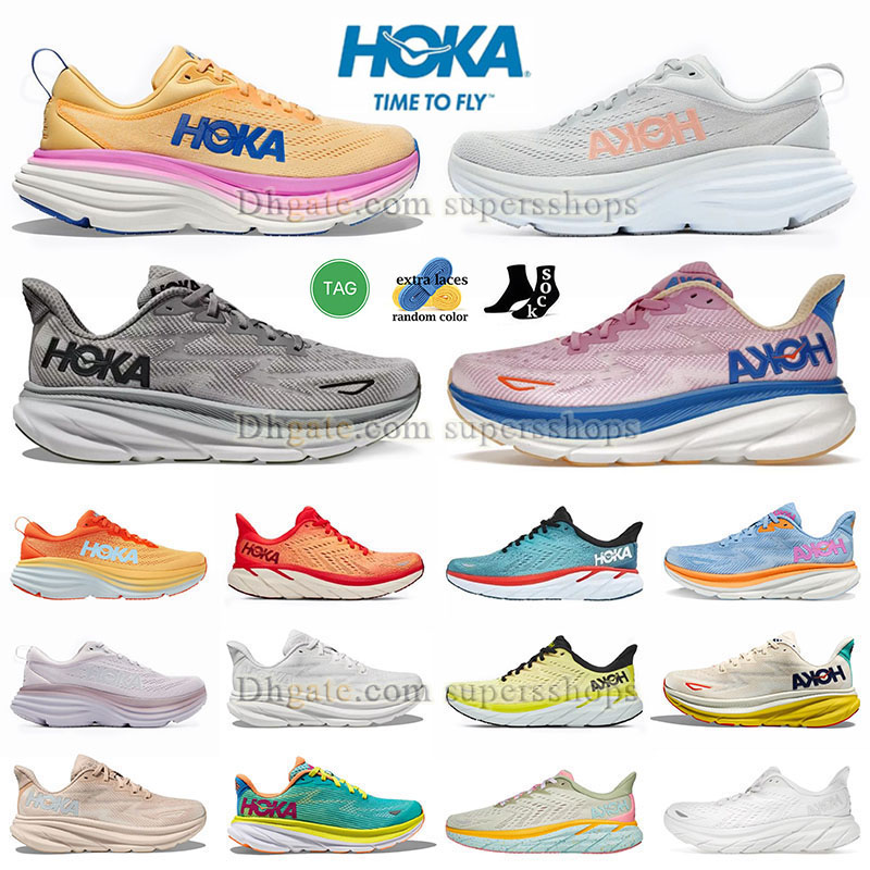 

2023 NEW Clifton 9 Hoka Shoes One One Bondi 8 Athletic Shoe Running Sneakers Shock Absorbing Road Free People Movement Light Blue Pink Men Womens Dhgate Trainer Tennis, Hoka#01
