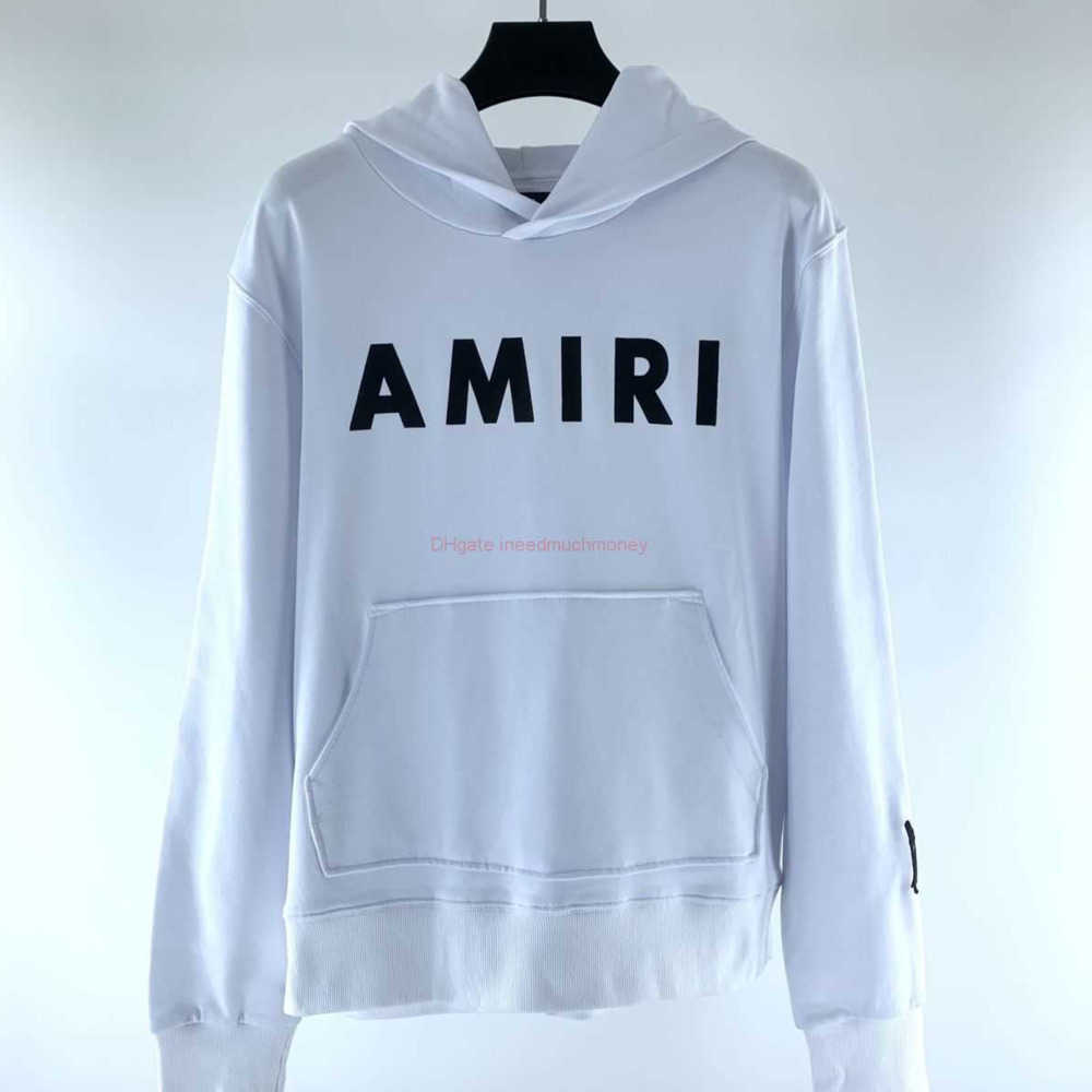 

Designer Clothing Mens Sweatshirts Amires Am Hoodies 22ss High Street New Fashion Brand Amies Letter Printing Embroidery Long Sleeve Pullover Hooded Loose White 23, Shipping fee