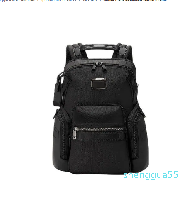 

mens backpacks fashion high quality tumi roll top casual computer Backpack designer nylon bags