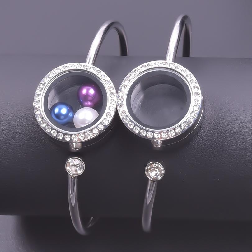 

Bangle 5Pcs/Lot 25mm Stainless Steel Round Twist Memory Lving Medaillon Photo Locket Bracelet Bangle For Femme Pulseras Mujer Jewelry