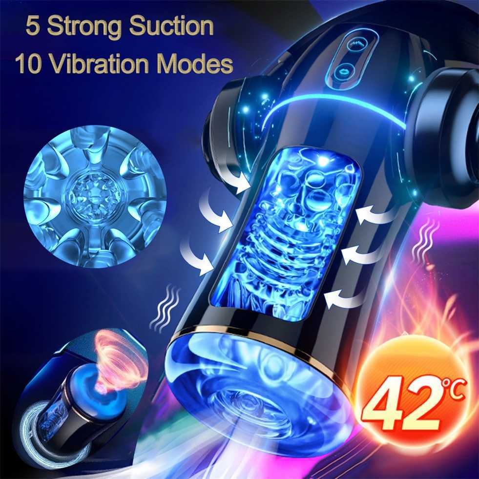 

GALAKU Male Masturbator Automatic Sucking Masturbation Cup For Men Deep Throat Oral Vagina Suction Blowjob Vibrating Sex Machine 50% Cheap Online Sale