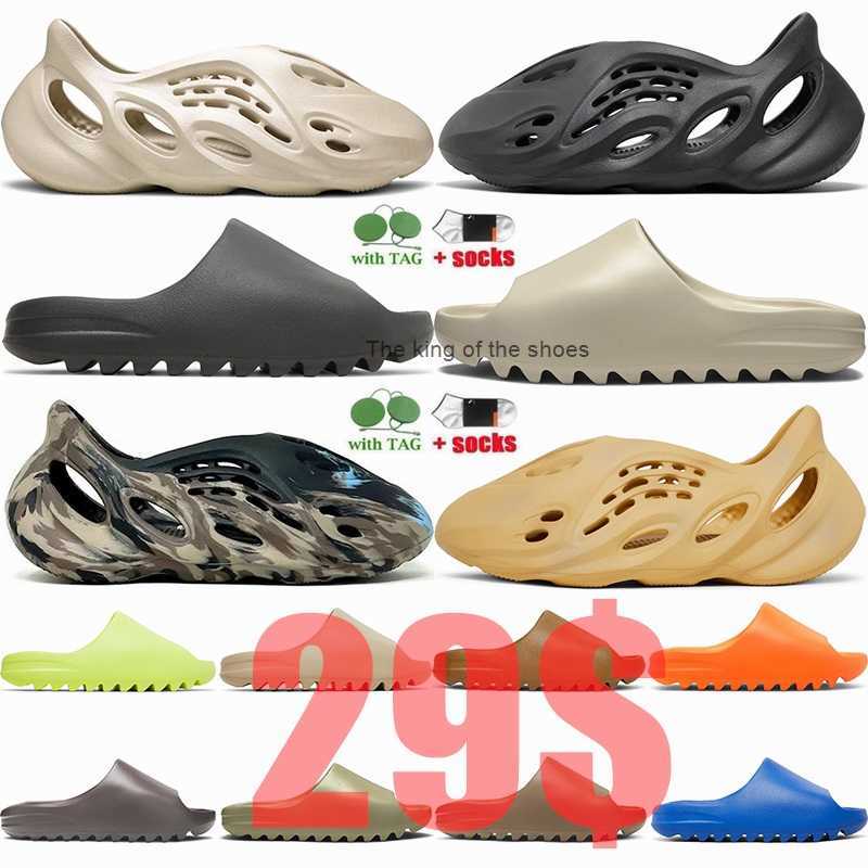 

Designer Slippers Foam Runners Fashion Onyx Bone Pure HP8739 Rubber Sandals For Mens Womens Sand Grey Vermilion Ararat White Slides Sliders 36-48 pantoufle, 3-pure 2021 gw1934