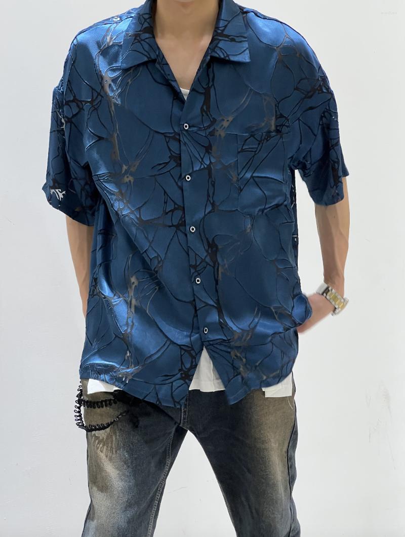 

Men's Casual Shirts Q05294 Fashion Men's 2023 Runway Luxury European Design Party Style Clothing, Picture shown