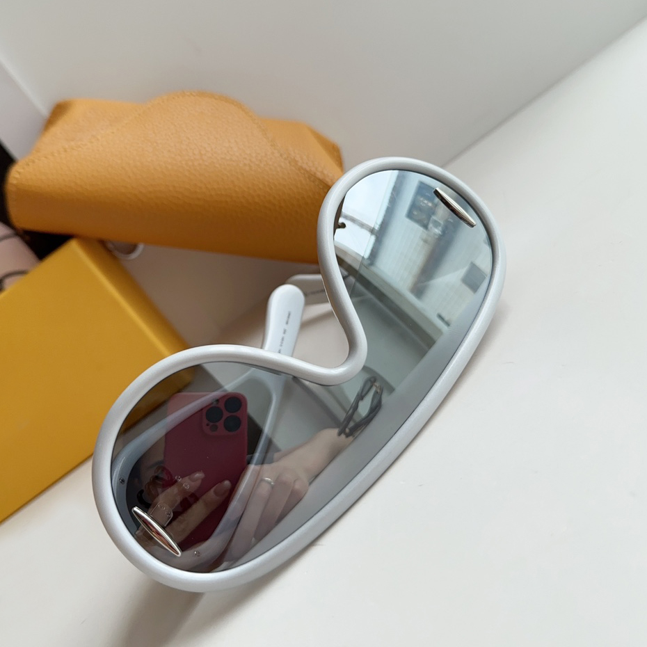 

Oversized Pilot Wrap Sunglasses Silver Mirror Lens Men Women Summer gafas de sol Designers Sunglasses Shades Occhiali da sole UV400 Eyewear