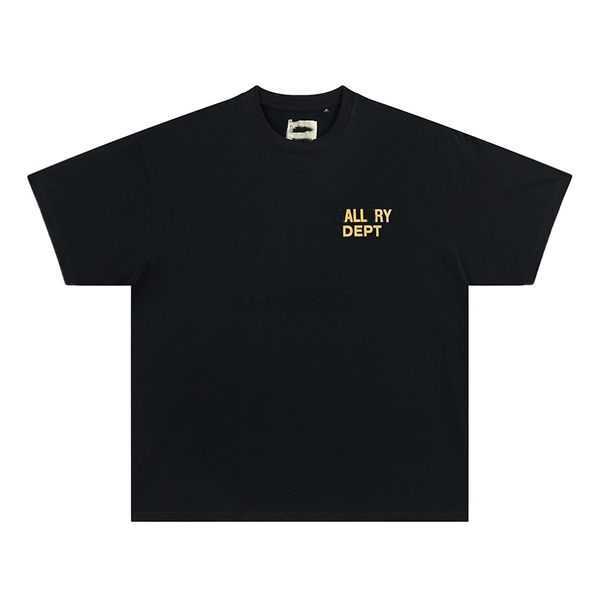 

Couple Tshirt Mens Clothing Gd t American Gall T-shirt Classic Design Letter Printing High Quality Double Yarn Cotton Short Sleeve Top Casual Loose Fit Tee Size S- Yy, Gray print yellow