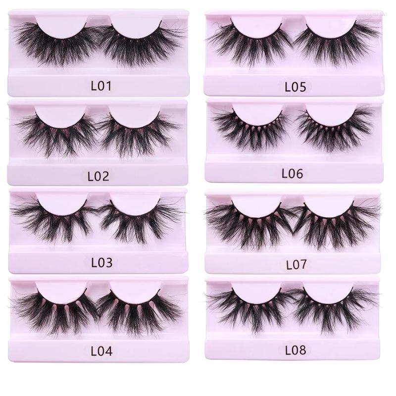 

False Eyelashes 30/50/100 Pairs Mink Lashes Wholesale 25mm Cruelty Free Dramatic Fluffy Long Natural In Bulk Makeup Tools