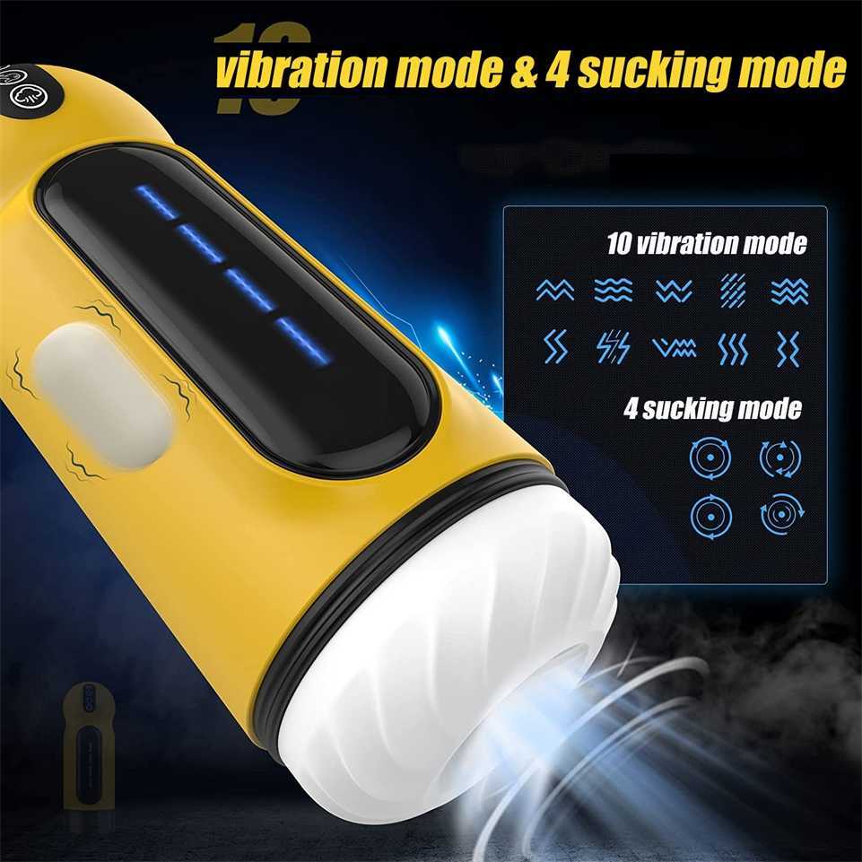 

Automatic Sucking Male Masturbation Cup Smart Heating Vibrating Vibration Blowjob Men Masturbator Vagina Pussy Oral Sex Toy 60% Factory Outlet Sale