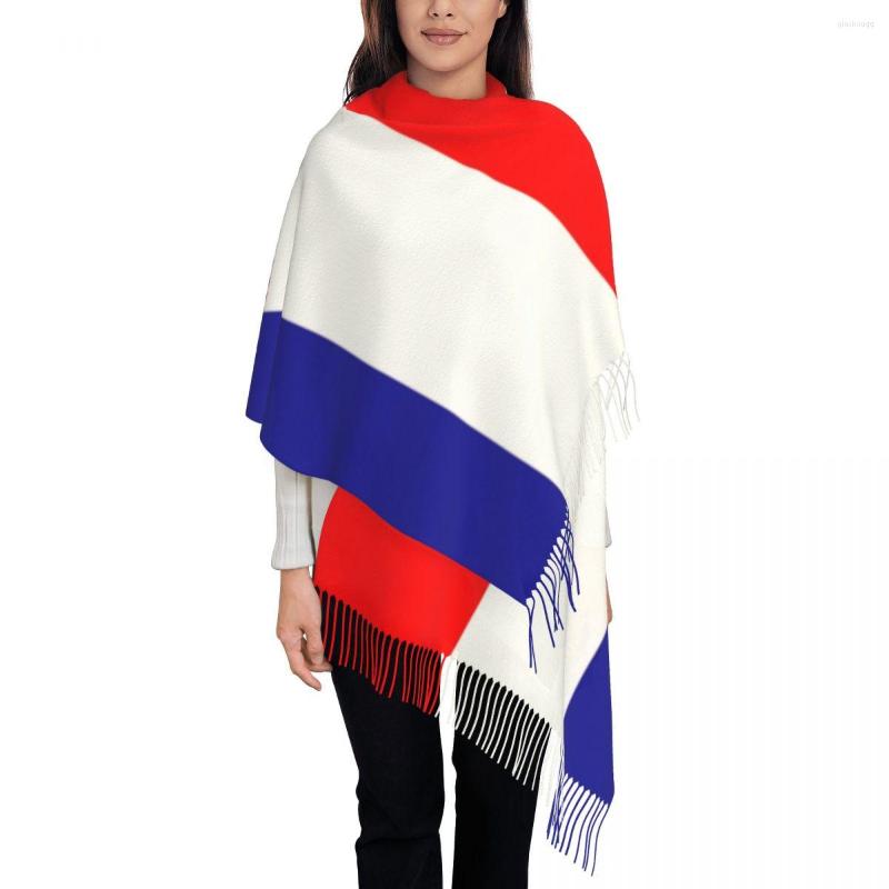 

Scarves Flag Of Croatia Scarf Wrap For Women Long Winter Warm Tassel Shawl Unisex