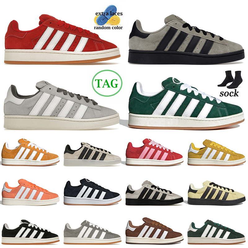 

Authentic Campus 00s Mens Women Running Shoes Better Scarlet Cloud White Core Black Silver Pebble Dark Green Grey Aluminum Almost Yellow Trainers Sneakers Size 36-45, B14